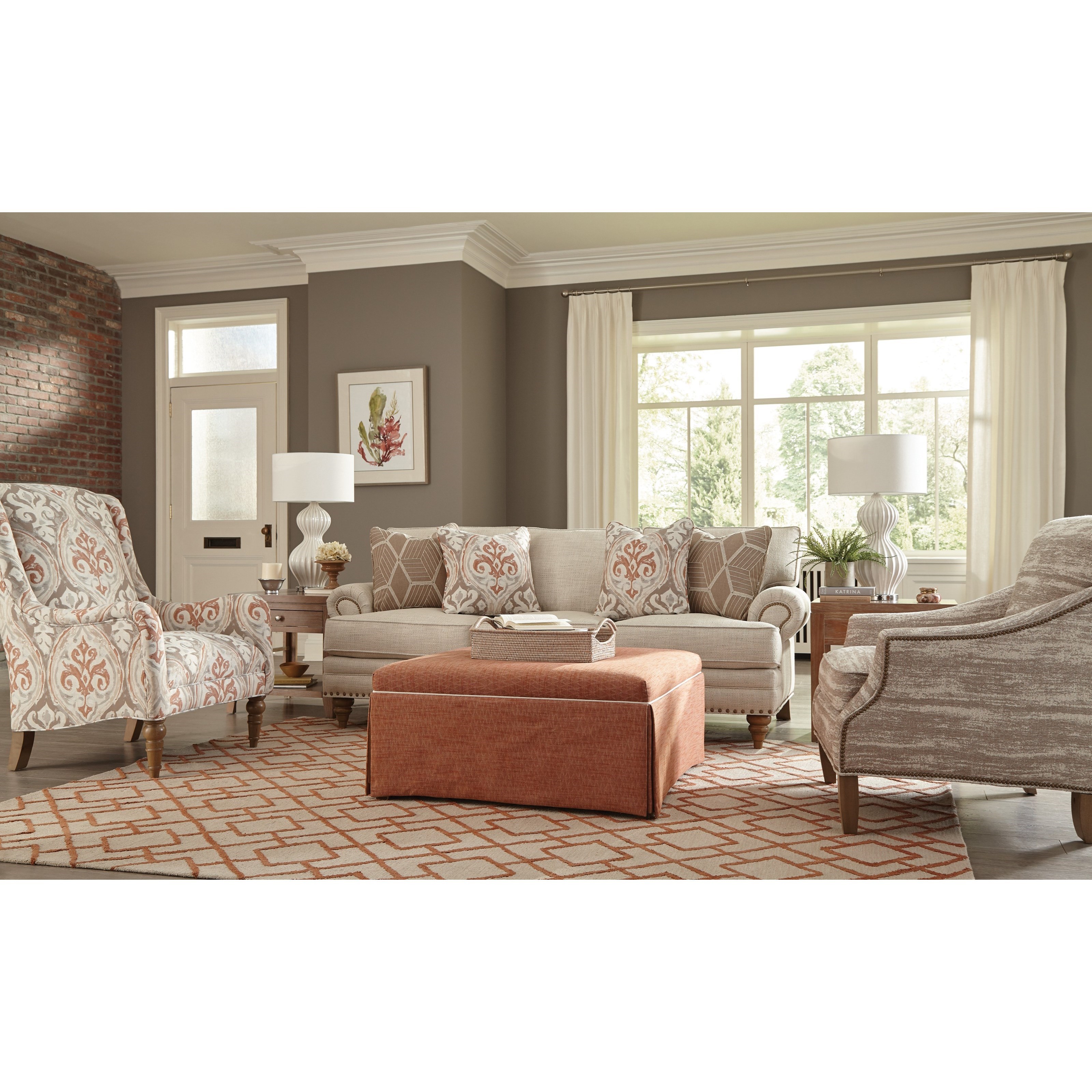 Craftmaster tufted shop sofa